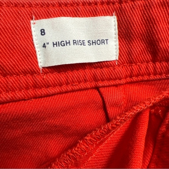 Gap [Size 8 NWT] Coral Red Belted High Rise 4" Seafarer Shorts - Size 8 - Picture 8 of 13